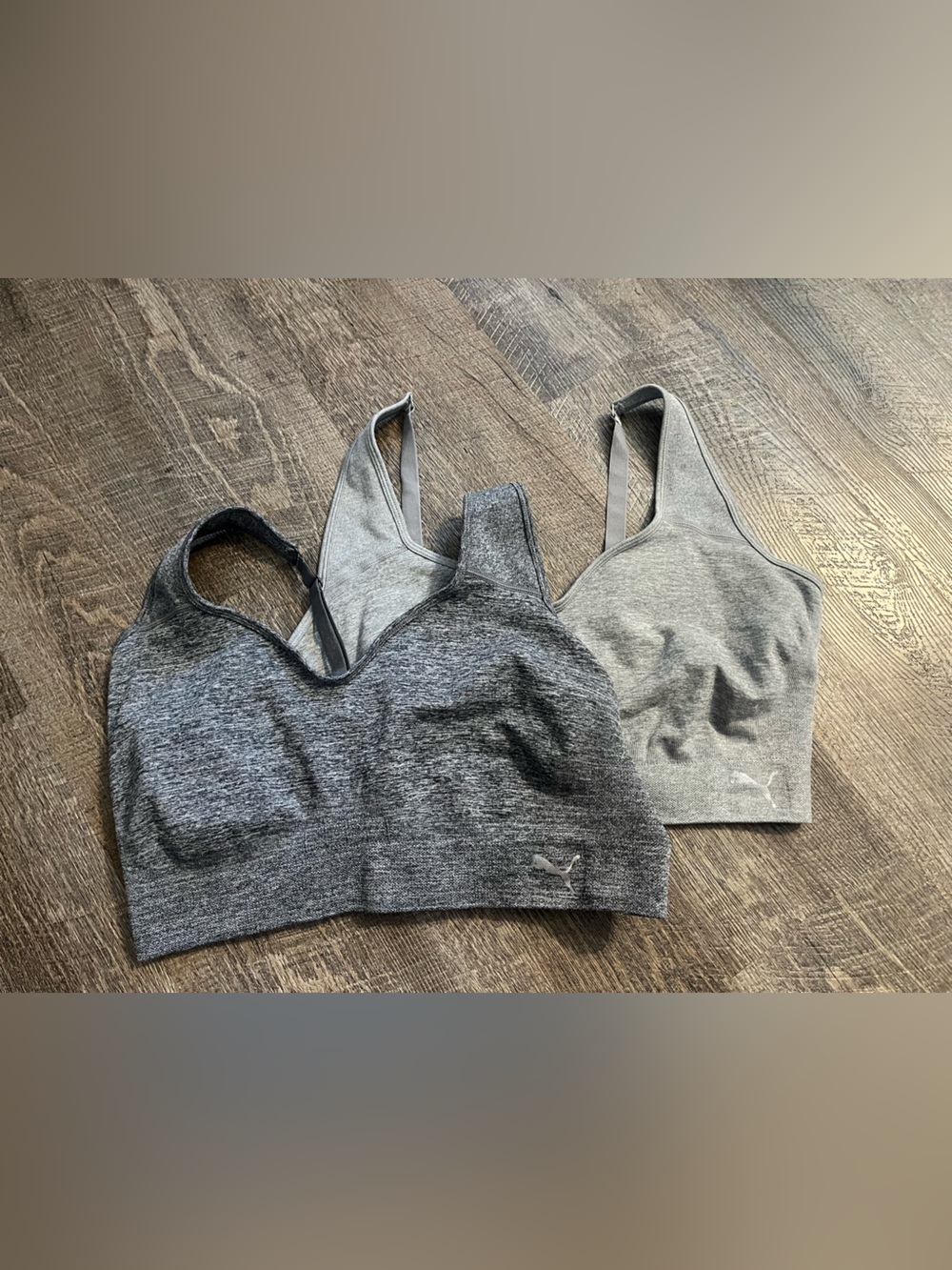 Puma XLarge Women’s 2-pack Gray Heather Sports Bras